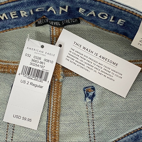 NWT American Eagle Hi-Rise Distressed Jegging - Picture 13 of 16